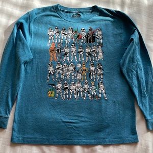 Star Wars boys long sleeve tee sz L